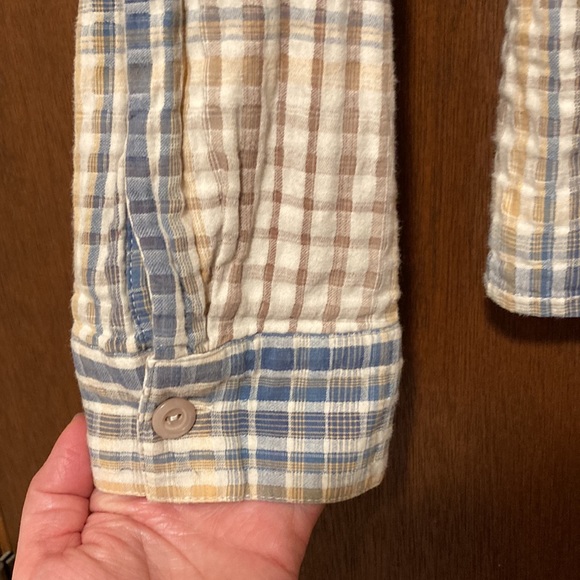 Christopher & Banks seersucker cotton shirt jacket - Picture 7 of 7